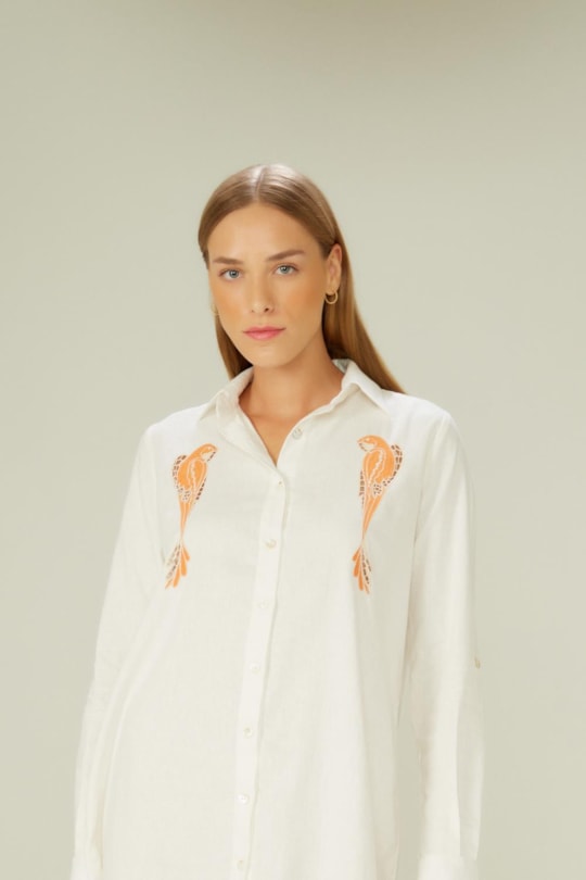 Imagem do produto Vestido Chemise Leila Bordado