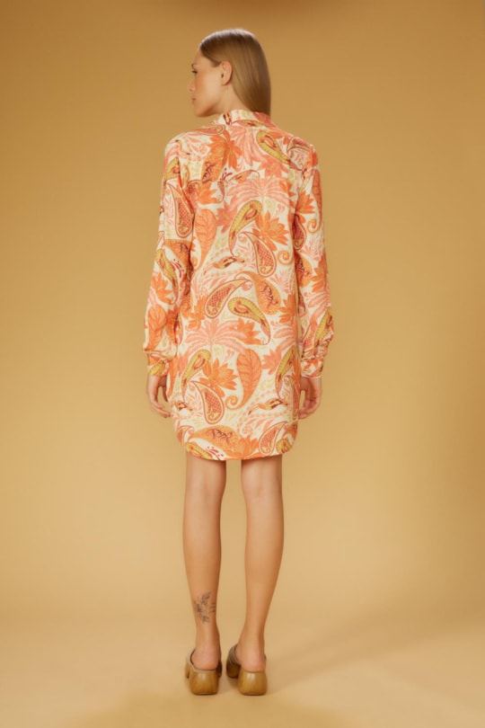Imagem do produto Vestido Chemise Leila Florest Salmao