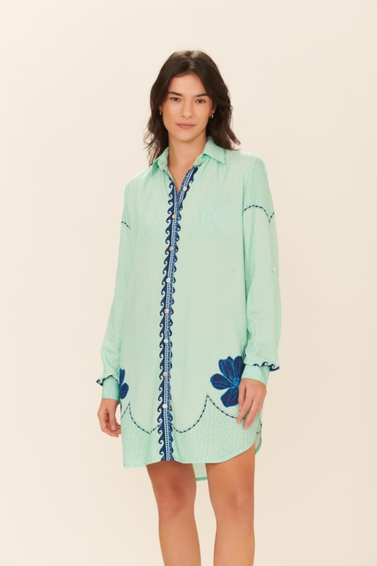 Imagem do produto Vestido Chemise Leila Loc Pescado