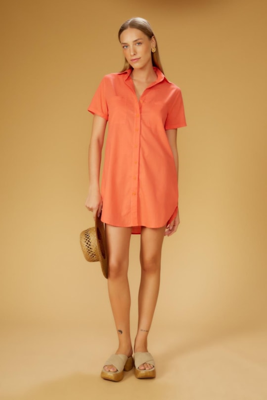 Vestido Chemise Luana Blush