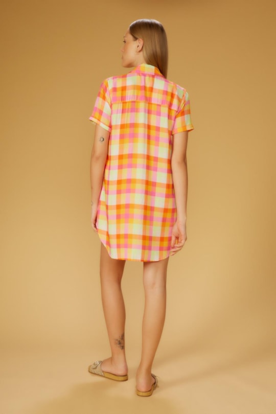 Imagem do produto Vestido Chemise Luana Manga Curta Ritmo