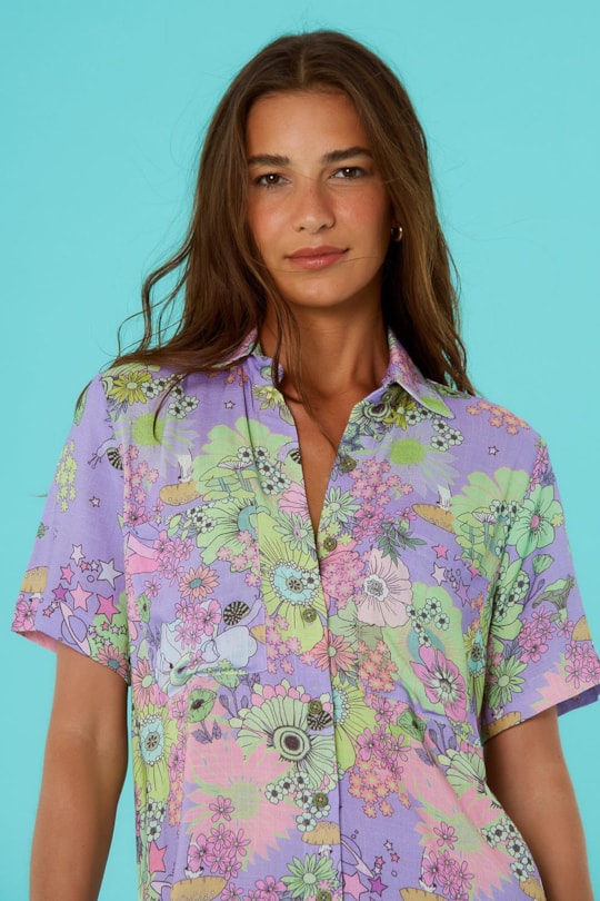 Imagem do produto Vestido Chemise Luana Mg Curta Encanto