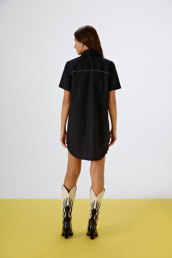 Vestido Chemise Luana Tachas