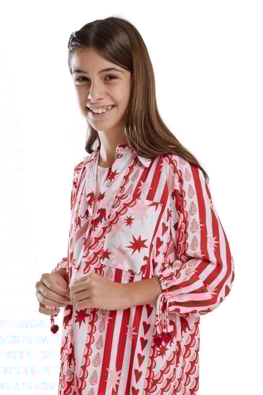 Imagem do produto Vestido Chemise Raglan Oraculo (Teen)