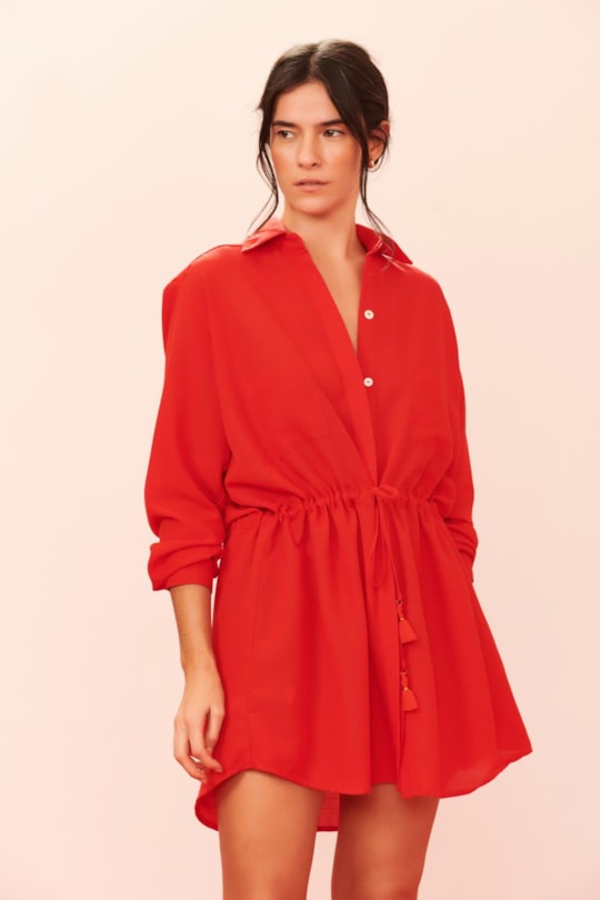 Vestido Chemise Salima Liso