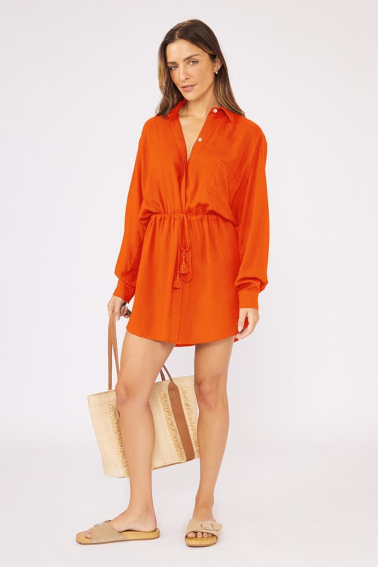 Imagem do produto Vestido Chemise Salima Liso Color Inv25