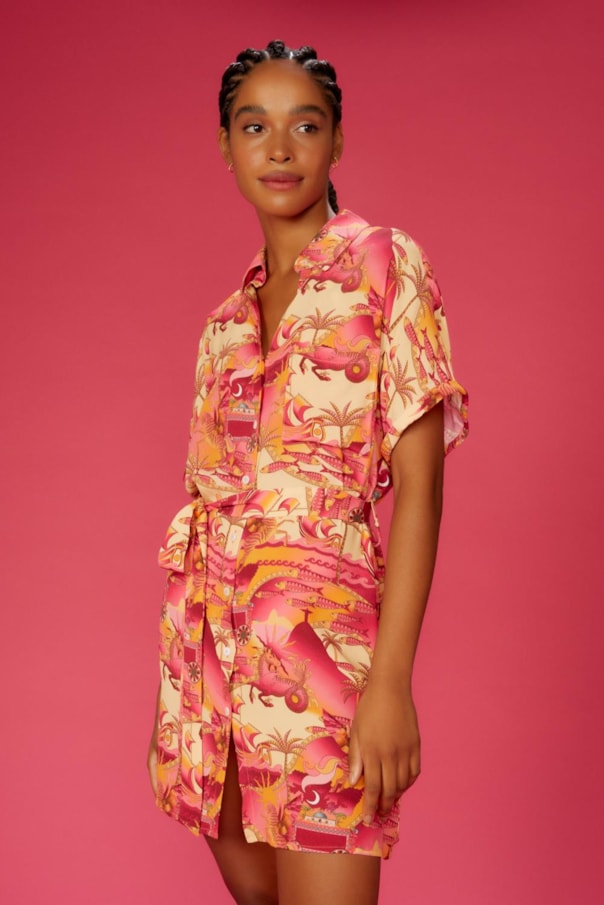 Vestido Chemise Surf Delirium Tropicalis
