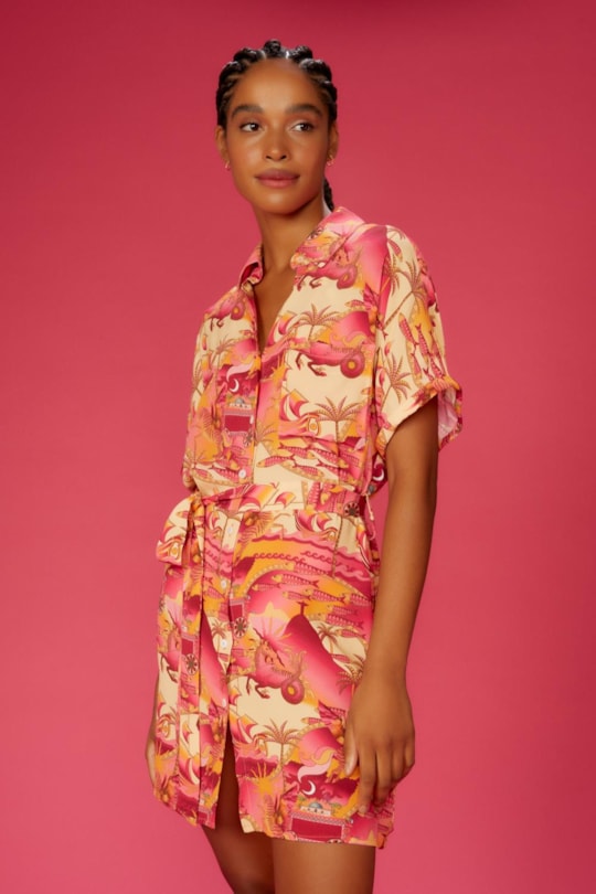 Vestido Chemise Surf Delirium Tropicalis