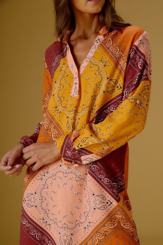 Imagem do produto Vestido Chemise Viagem Bandana Blush