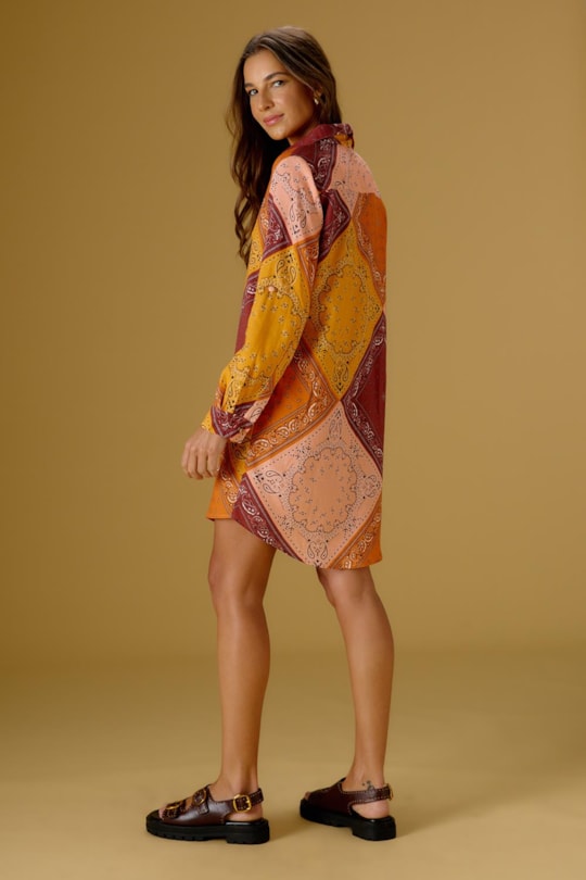 Imagem do produto Vestido Chemise Viagem Bandana Blush