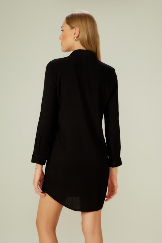 Vestido Chemise Viagem Liso