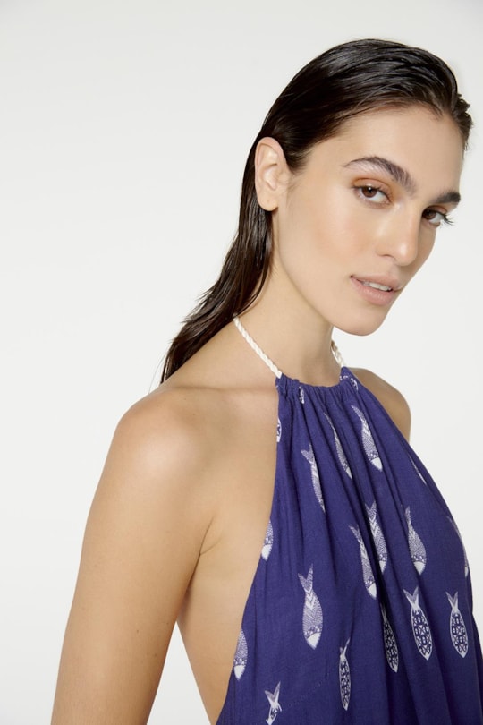 Imagem do produto Vestido Chocker Acaizeiro Barrado