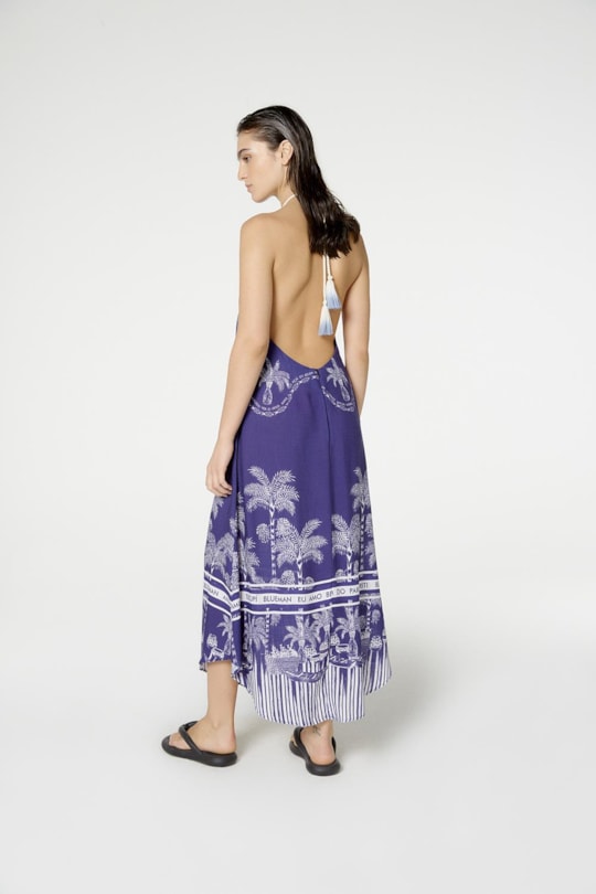 Imagem do produto Vestido Chocker Acaizeiro Barrado