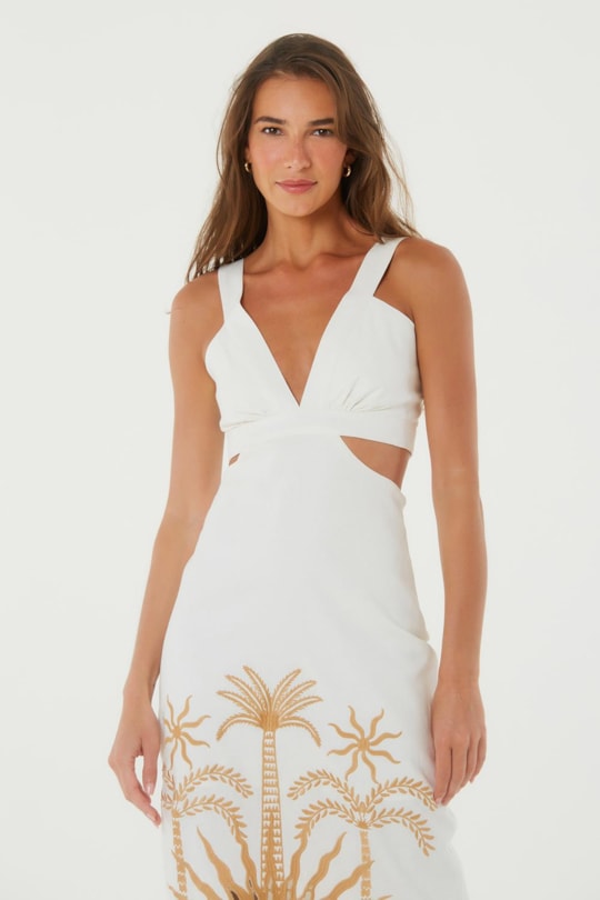 Imagem do produto Vestido Chocker Cropped Localizado Solar