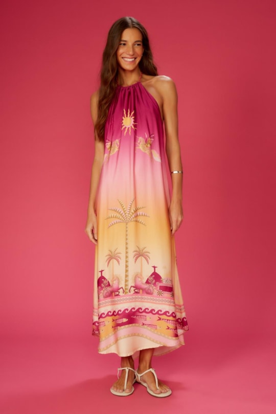 Imagem do produto Vestido Choker Loc Delirium Tropicalis