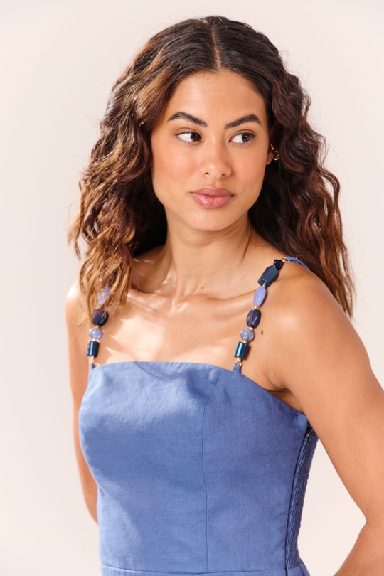 Imagem do produto Vestido Cropped Alca Pedras