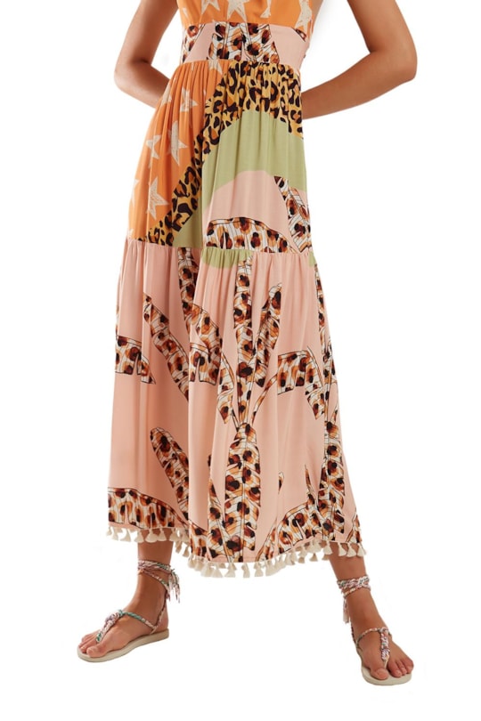 Imagem do produto Vestido Cropped Bordado Caiada