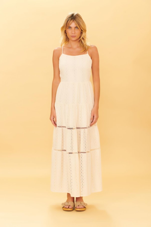 Vestido Cropped Entremeio Laise
