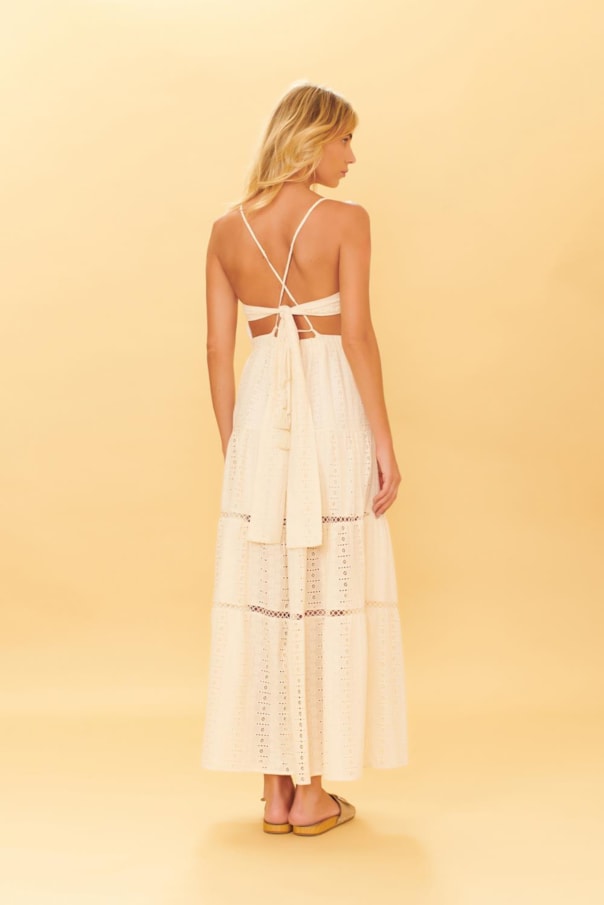 Vestido Cropped Entremeio Laise