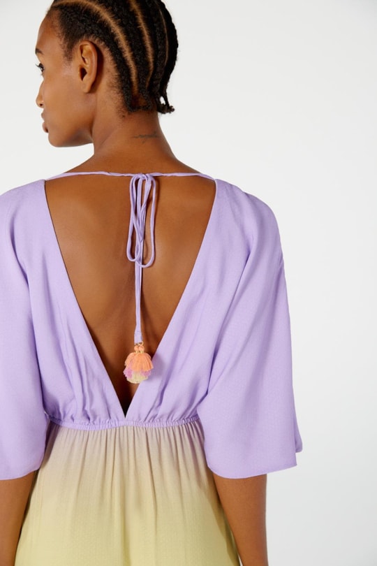 Imagem do produto Vestido Cropped Perola Barrado Praia