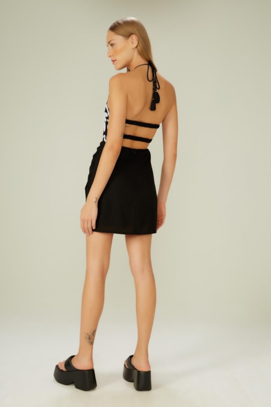 Imagem do produto Vestido Curto Bordado Cordao