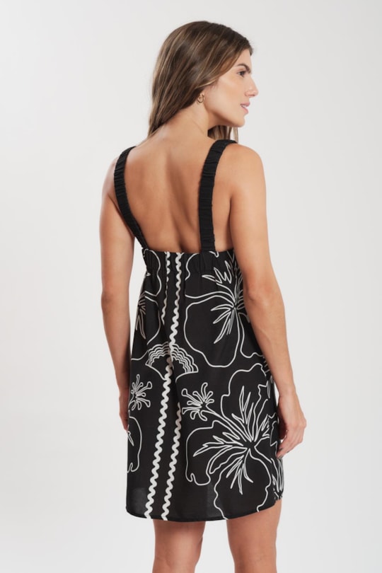 Imagem do produto Vestido Curto Localizado Hibisco