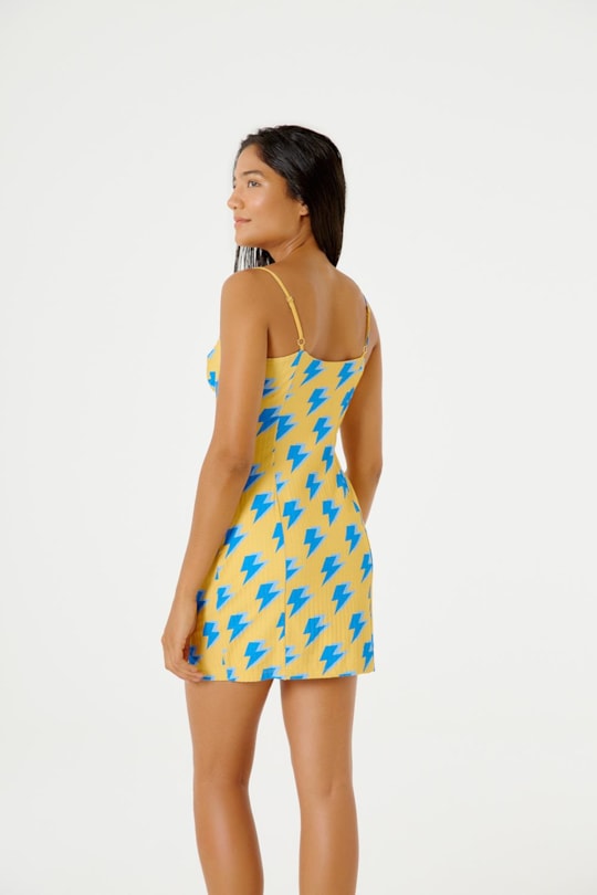 Imagem do produto Vestido Curto Malha Canelada Trovao