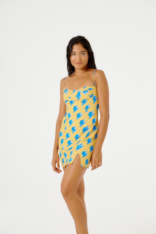 Imagem do produto Vestido Curto Malha Canelada Trovao