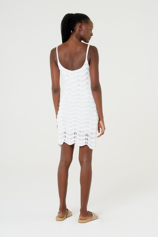 Vestido Curto Tricot Listras