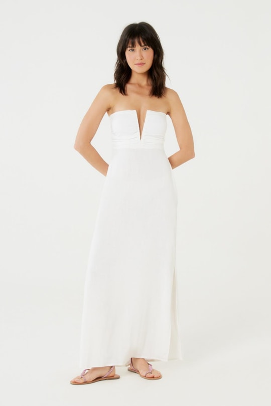 Imagem do produto Vestido Decote v Liso