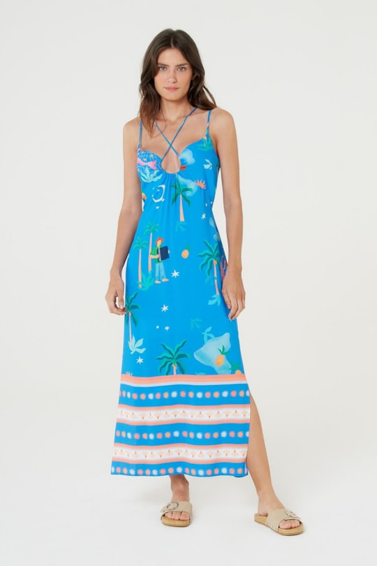 Imagem do produto Vestido Detalhe Decote Gota Simpatia