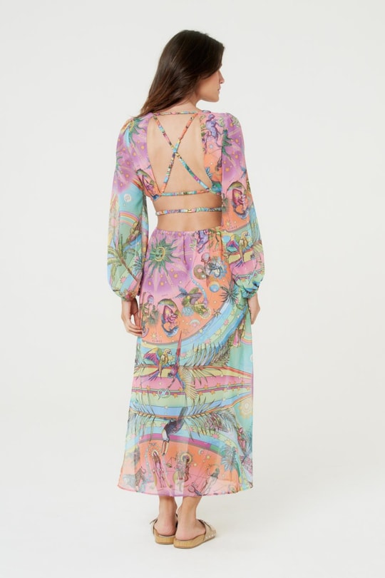 Vestido Detalhes Universo Solar