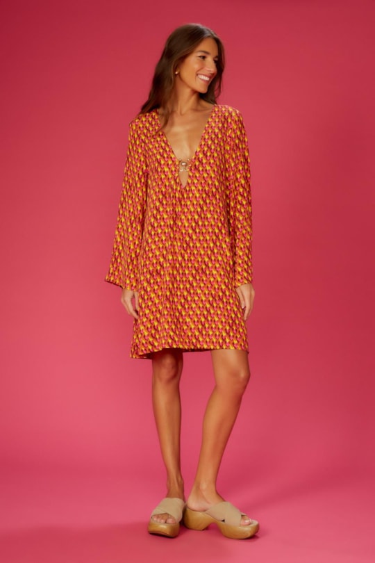 Imagem do produto Vestido Entremeio Metal Ai Meu Coracao