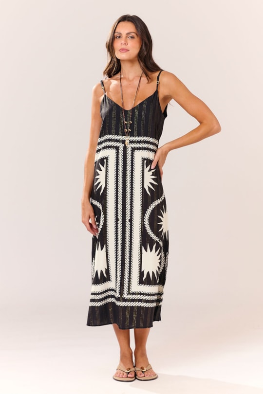 Imagem do produto Vestido Flavia Localizado Conchas