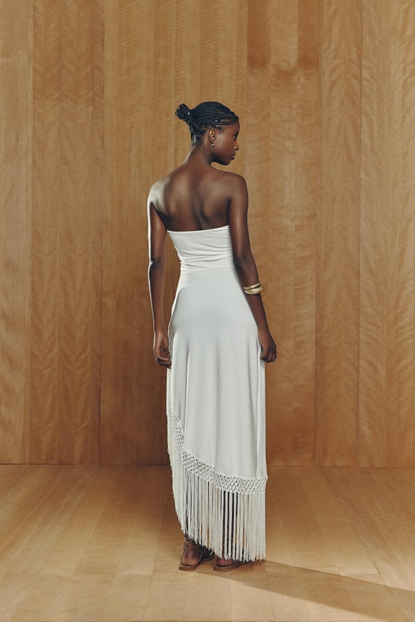 Vestido Franjas Clara