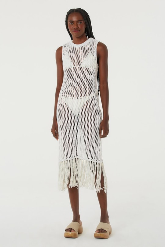 Imagem do produto Vestido Franjas Tricot Lurex