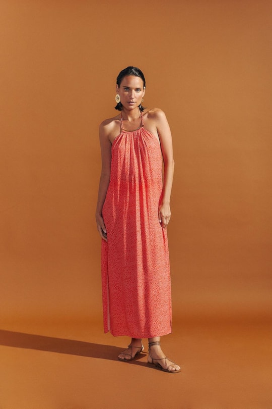 Vestido Frente Unica Fingers Rosa