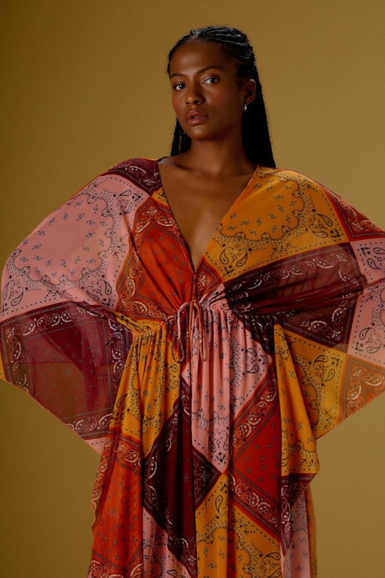 Imagem do produto Vestido Kaftan Longo Bandana Blush