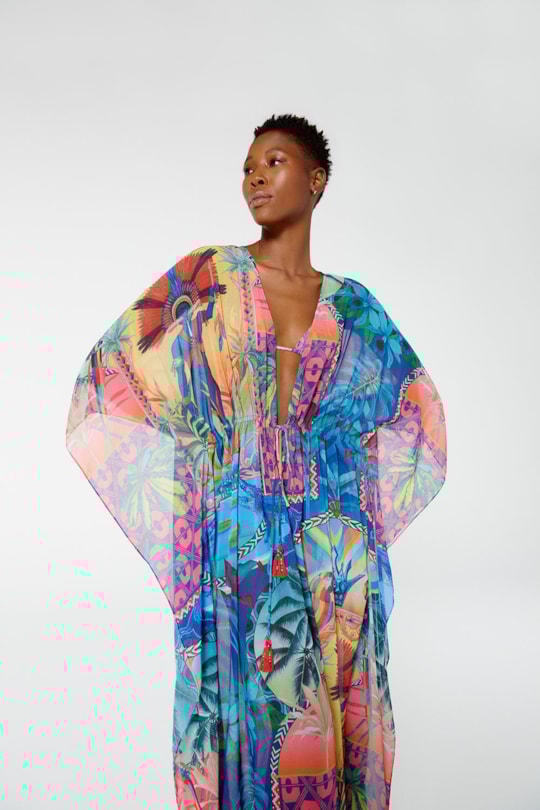 Imagem do produto Vestido Kaftan Longo Indio