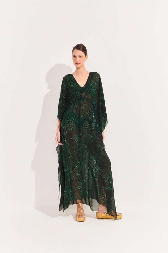 Vestido Kaftan Longo Suspiro