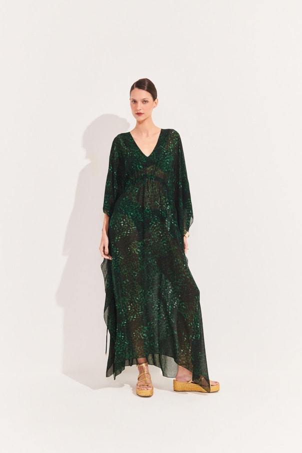 Vestido Kaftan Longo Suspiro