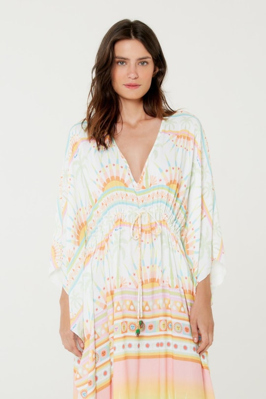 Imagem do produto Vestido Kaftan Mangao Saudacao Ao Sol
