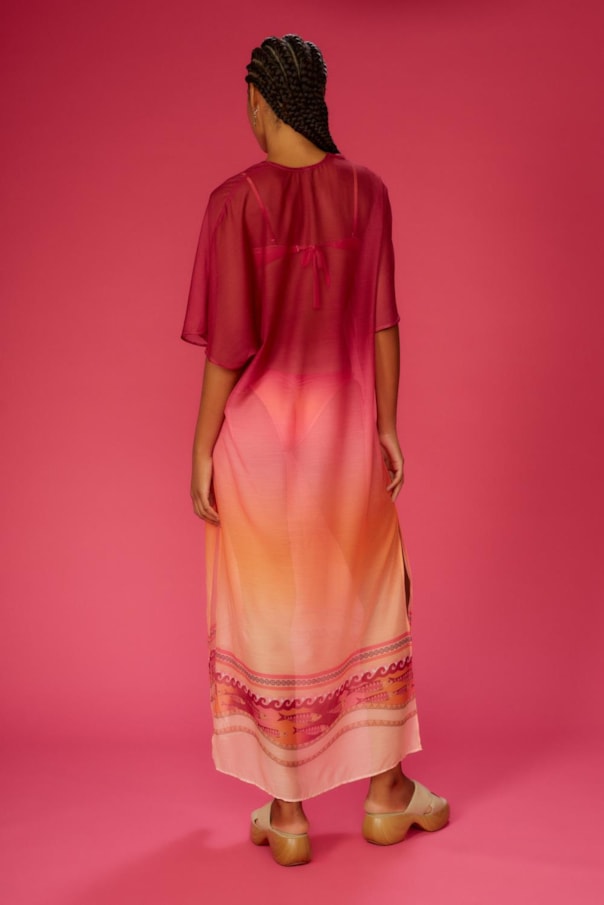 Vestido Kaftan Manu Delirium Tropicalis