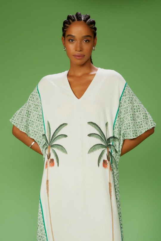 Imagem do produto Vestido Kaftan Manu Loc Azulejaria