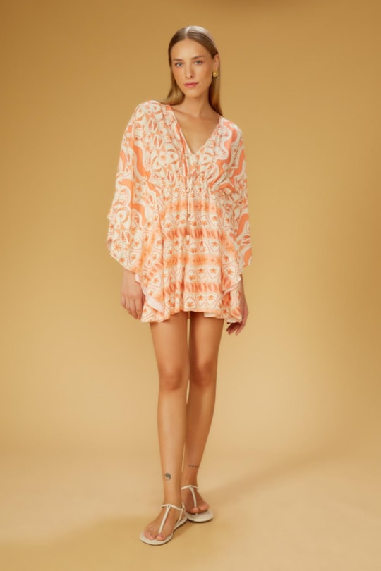 Imagem do produto Vestido Kaftan New Equilibrio Loc Salmao