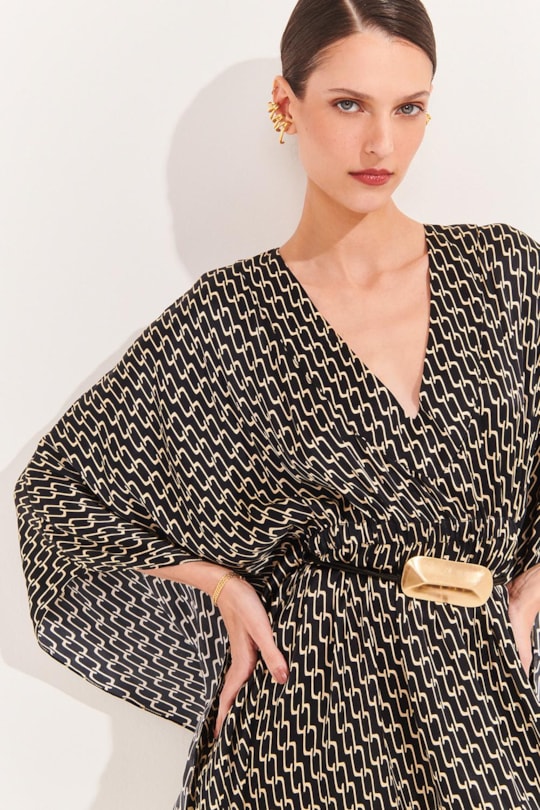Imagem do produto Vestido Kaftan Seda Lorena Dita