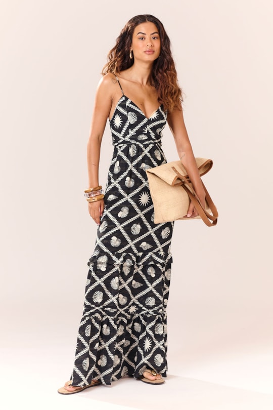 Imagem do produto Vestido Longo Decote Conchas