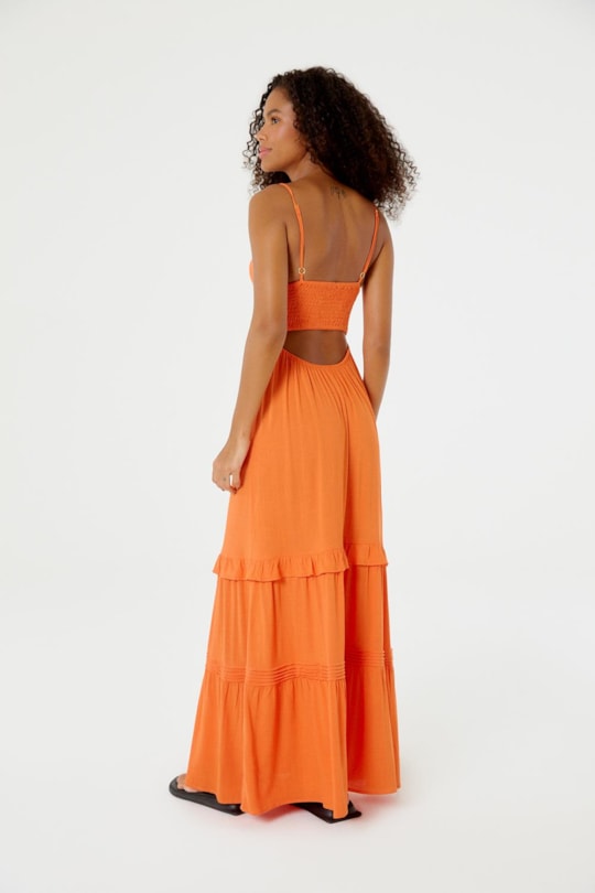 Imagem do produto Vestido Longo Decote Costas Color