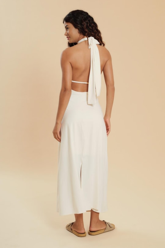 Imagem do produto Vestido Longo Decote Costas Fluity Liso