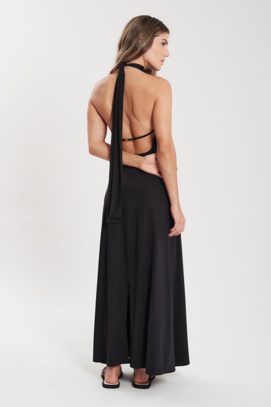 Imagem do produto Vestido Longo Decote Costas Fluity Liso